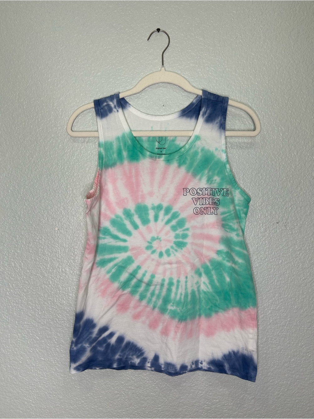 Original Use Tie-Dye Tank Top - Pink, Green & Blue